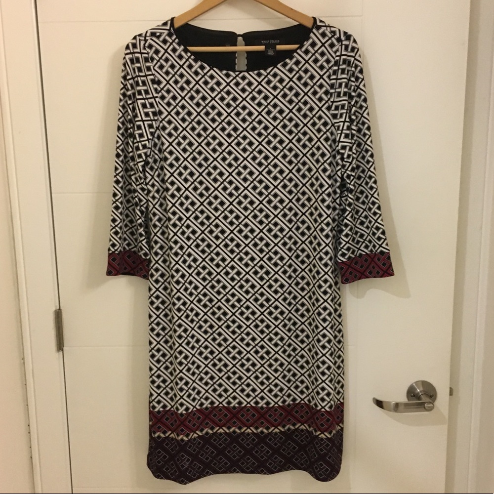 3/4 Sleeve Shift Dress